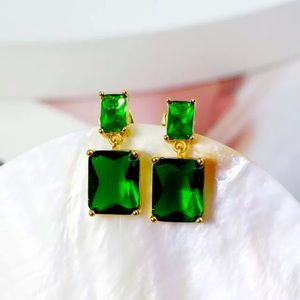 Kate Spade New York Shining Rhinestone Square Pendant Drop Earrings